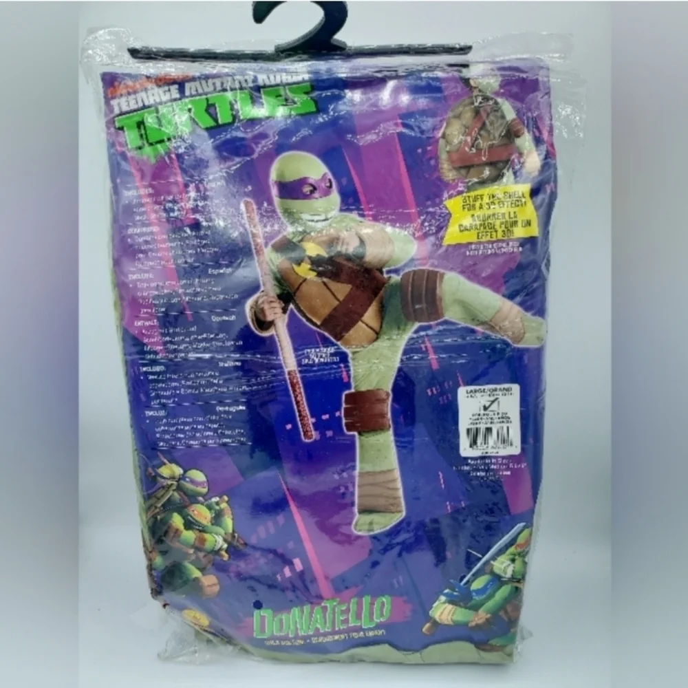 *SHIPS SAME/NEXT DAY!* New TMNT Donatello Deluxe Costume - Size Large 12-14